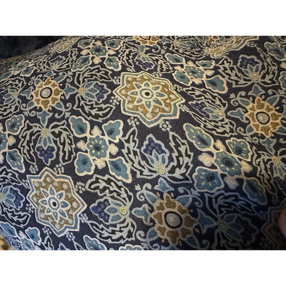 Vintage Y2K Ann Taylor Silk Maxi Dress Blue Floral Halter Wedding Resort 8 - Picture 6 of 9